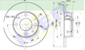 Icer Brakes 78BD58122 - JGO.DISCOS FRENO FIAT/LANCIA/ALFA