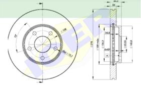 Icer Brakes 78BD59802 - JGO.DISCOS FRENO FORD