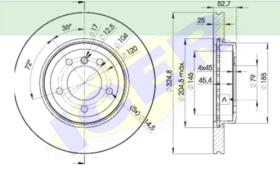 Icer Brakes 78BD60712 - JGO.DISCOS FRENO BMW