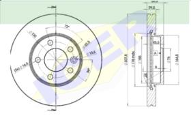 Icer Brakes 78BD61532 - JGO.DISCOS FRENO AUDI/VW