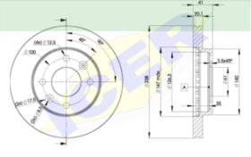 Icer Brakes 78BD65722 - JGO.DISCOS FRENO RENAULT