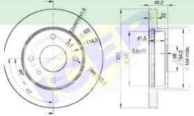 Icer Brakes 78BD71012 - JGO.DISCOS FRENO NISSAN