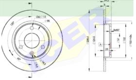 Icer Brakes 78BD71992 - JGO.DISCOS FRENOS CIT/PEUGE