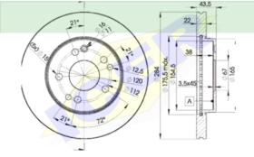 Icer Brakes 78BD72002 - JGO.DISCOS FRENO MERCEDES