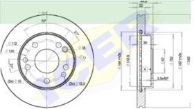 Icer Brakes 78BD75602 - JGO.DISCOS FRENO MERCEDES