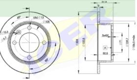 Icer Brakes 78BD78112 - JGO.DISCOS FRENO CIT/PEU