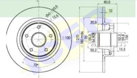 Icer Brakes 78BD78981 - DISCO FRENO RENAULT (UNIDAD)