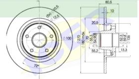 Icer Brakes 78BD78981 - DISCO FRENO RENAULT (UNIDAD)