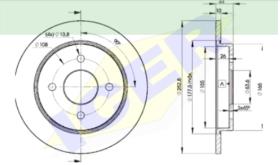 Icer Brakes 78BD79692 - JGO.DISCOS FRENO FORD