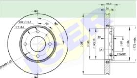 Icer Brakes 78BD80272 - JGO.DISCOS FRENO VOLVO