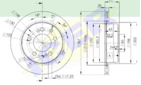 Icer Brakes 78BD86752 - JGO.DISCOS FRENO SSANG YONG