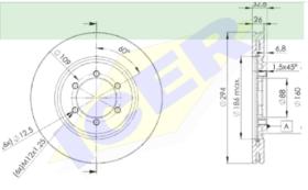 Icer Brakes 78BD86782 - JGO.DISCOS FRENO SSANG YONG