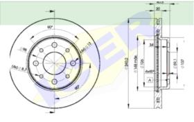 Icer Brakes 78BD89292 - JGO.DISCOS FRENO FIAT/LANCIA/ALFA