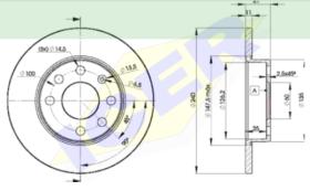 Icer Brakes 78BD90202 - JGO.DISCOS FRENO OPEL