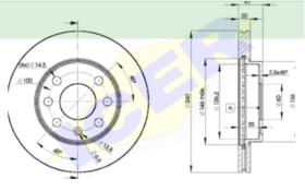 Icer Brakes 78BD90212 - JGO.DISCOS FRENO OPEL