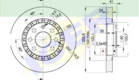 Icer Brakes 78BD90422 - JGO.DISCOS FRENO OPEL