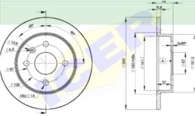 Icer Brakes 78BD91082 - JGO.DISCOS FRENO OPEL