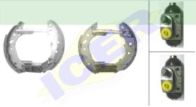 Icer Brakes 79KT0025 - KIT TRASERO FORD ESCORT/FIESTA-MAZDA 121