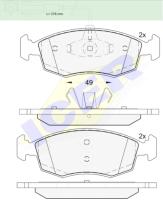 Icer Brakes 182033 - JGO.PASTILLAS FIAT PUNTO