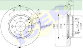 Icer Brakes 78BD50022 - JGO.DISCOS FRENO HYUNDAI