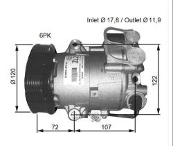 Nrf 32782G - COMPRESOR OPEL