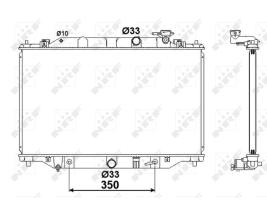 Nrf 58417 - RADIADOR ALUMINIO MAZDA