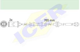 Icer Brakes 610535E - JGO.SENSORES DESGASTE FRENO OPEL