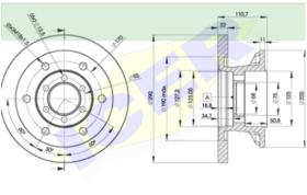 Icer Brakes 78BD87721 - DISCO FRENO IVECO C65 2009- (UNIDAD)