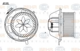 Hella 8EW351104791 - SOPLADOR HABITACULO BMW 3 (E90)