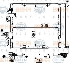 Hella 8FC351301754 - CONDENSADOR OPEL