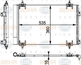 Hella 8FC351317564 - CONDENSADOR GRUPO PSA