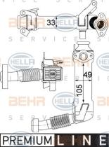 Hella 8ME376750761 - INTERCOOLER GAS DE ESCAPE BMW X3