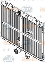 Hella 8MK376745134 - RADIADOR CITROEN JUMPY/FIAT SCUDO