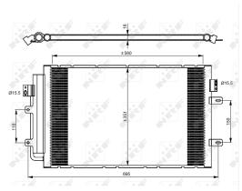 Nrf 350083 - CONDENSADOR IVECO