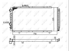 Nrf 52062A - RADIADOR ALUMINIO PEUGEOT