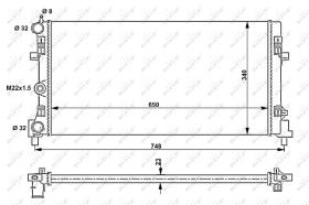 Nrf 53024A - RADIADOR ALUMINIO AUDI