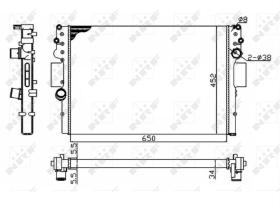 Nrf 53614A - RADIADOR ALUMINIO IVECO