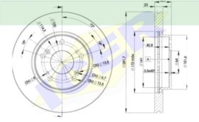 Icer Brakes 78BD17052 - JGO.DISCOS FRENO DEL.HONDA CICIV