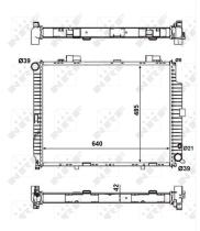 Nrf 56140 - RADIADOR ALUMINIO MERCEDES