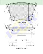 Icer Brakes 182069000 - JGO PASTILLAS