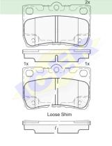 Icer Brakes 182060000 - JGO.PASTILLAS FRENO LEXUS/TOYOTA