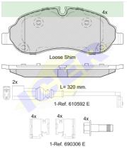 Icer Brakes 142217000 - JGO.PASTILLAS FORD TRANSIT