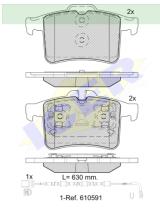 Icer Brakes 181981202 - JGO.PASTILLAS JAGUAR XK