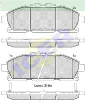 Icer Brakes 182210000 - JGO.PASTILLAS NISSAN ELGRAND III