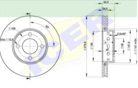 Icer Brakes 78BD80122 - JUEGO DE DISCOS