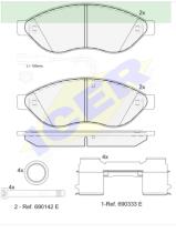 Icer Brakes 141803203 - PASTILLA DE FRENO