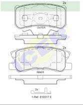 Icer Brakes 181375202 - JG.PASTILLA DE FRENO