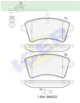 Icer Brakes 181854203 - JG.PASTILLA DE FRENO