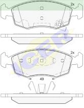 Icer Brakes 182032000 - JG.PASTILLA DE FRENO