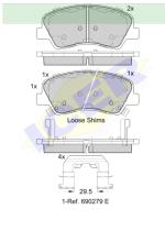 Icer Brakes 182035 - JG.PASTILLA DE FRENO